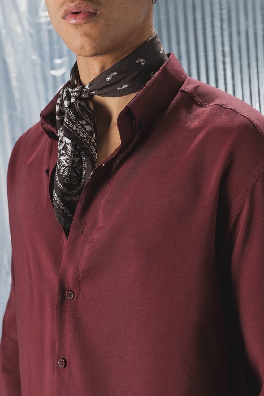Wholesale Mens Bordeaux Shirt
