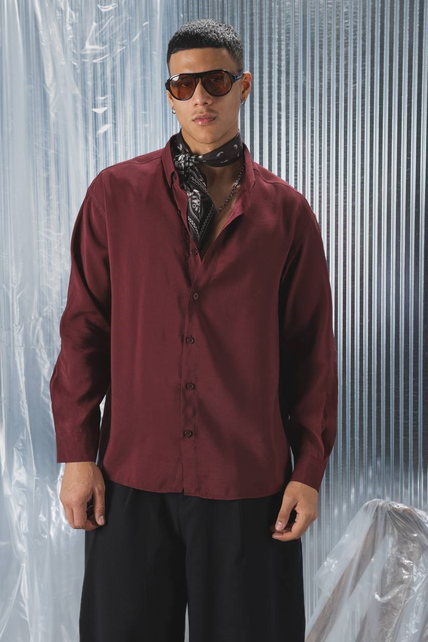 Wholesale Mens Bordeaux Shirt