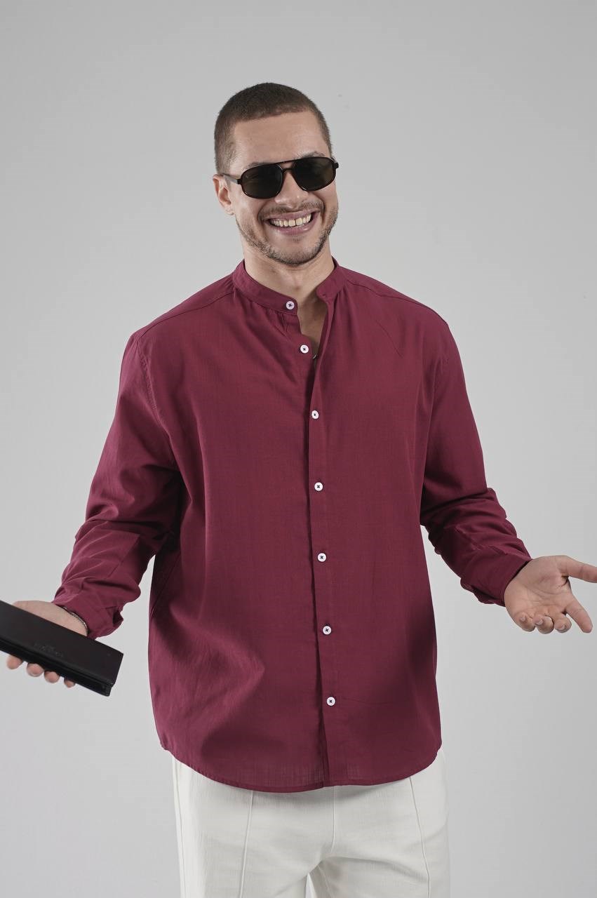 Wholesale Mens Bordeaux Shirt
