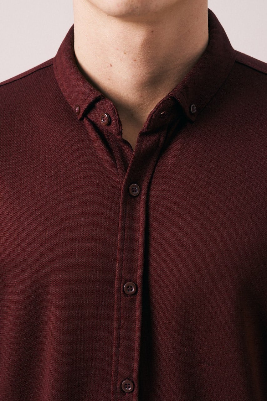 Wholesale Mens Bordeaux Shirt
