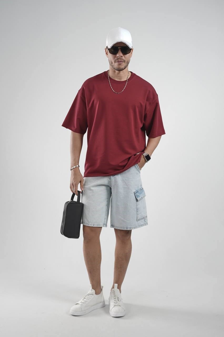 Wholesale Mens Bordeaux T-Shirt
