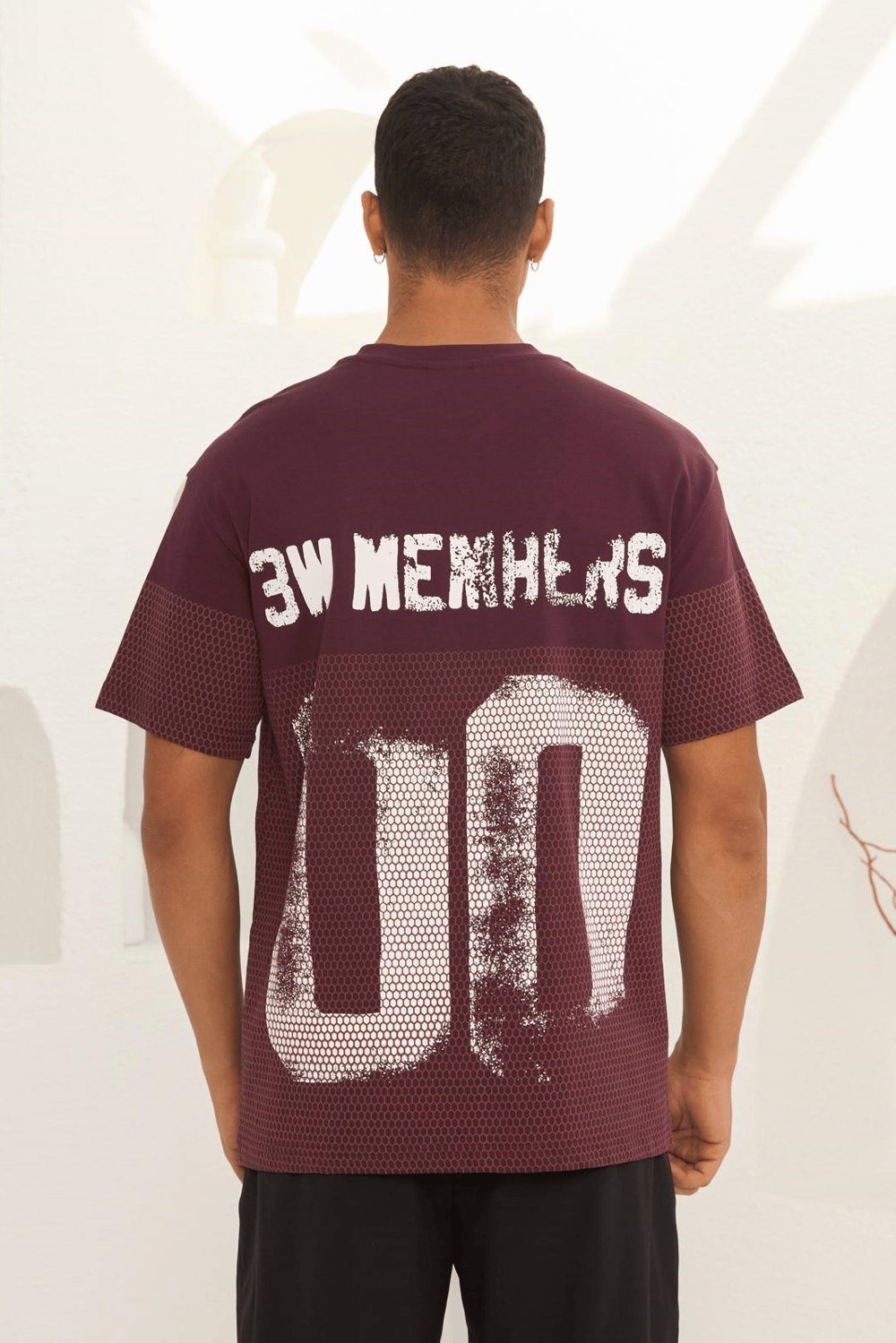 Wholesale Mens Bordeaux T-Shirt