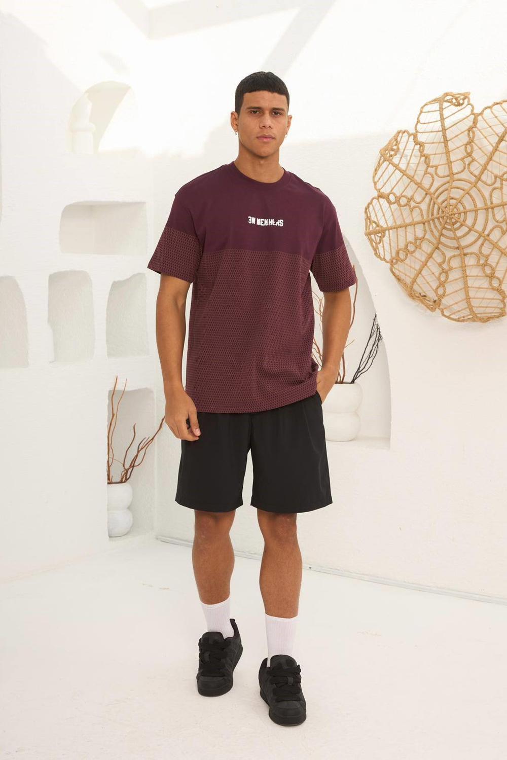 Wholesale Mens Bordeaux T-Shirt