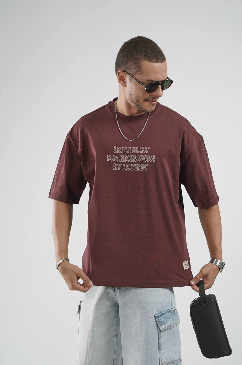 Wholesale Mens Bordeaux T-Shirt