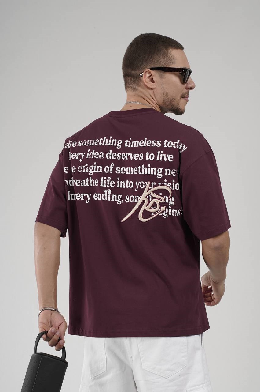 Wholesale Mens Bordeaux T-Shirt