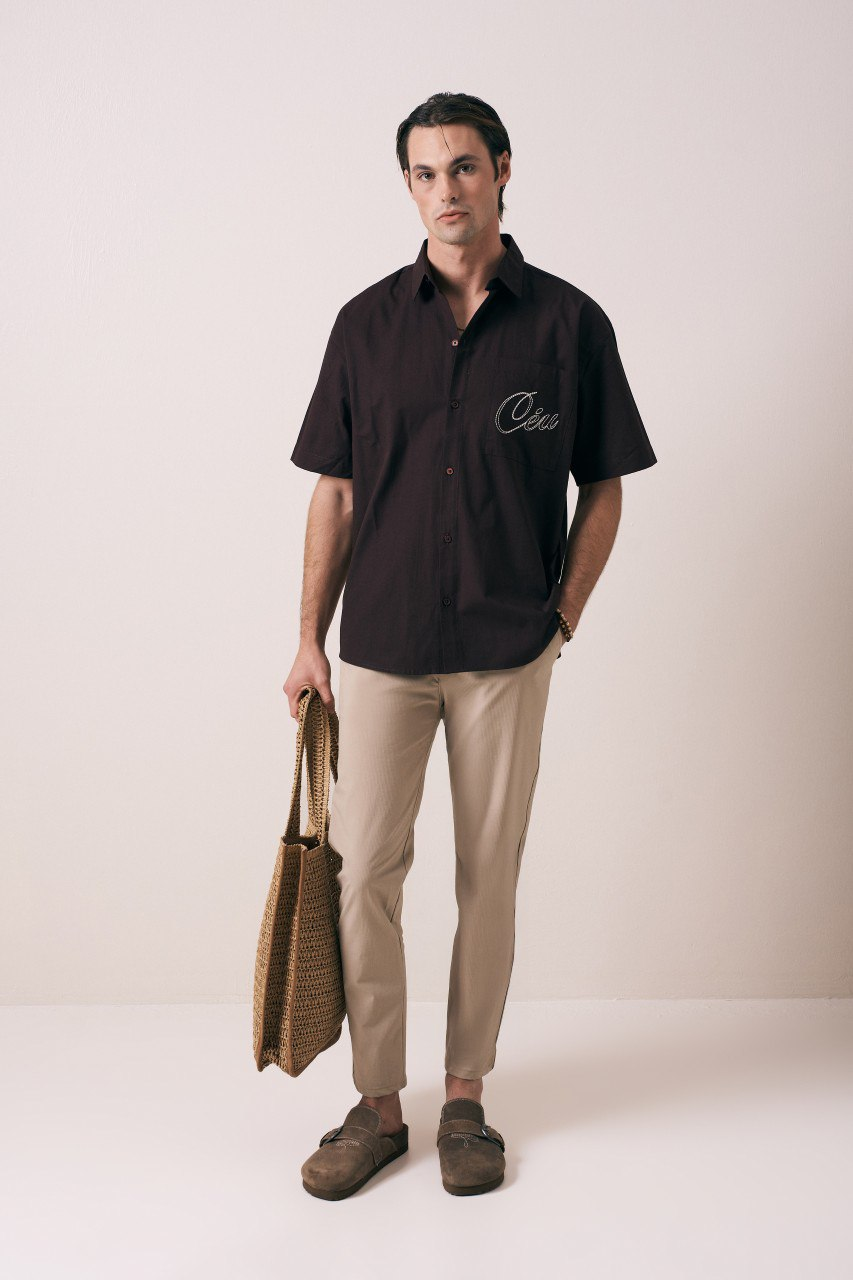 Wholesale Mens Brown Shirt