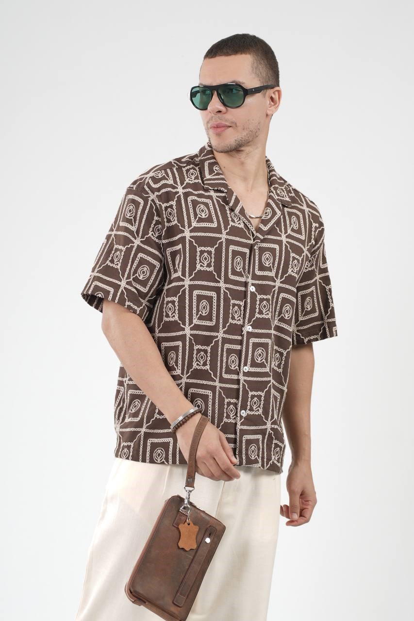 Wholesale Mens Brown Shirt