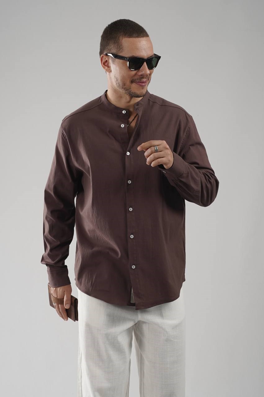 Wholesale Mens Brown Shirt