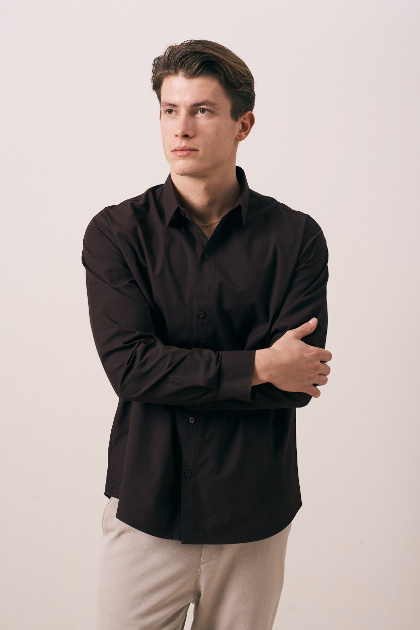 Wholesale Mens Brown Shirt