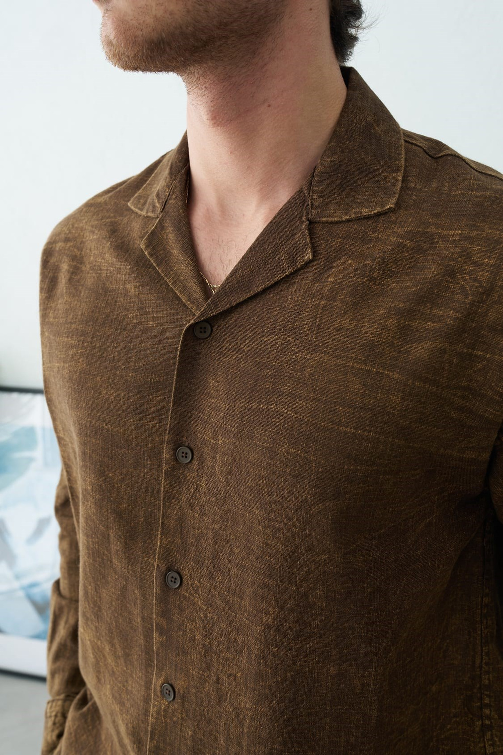 Wholesale Mens Brown Shirt