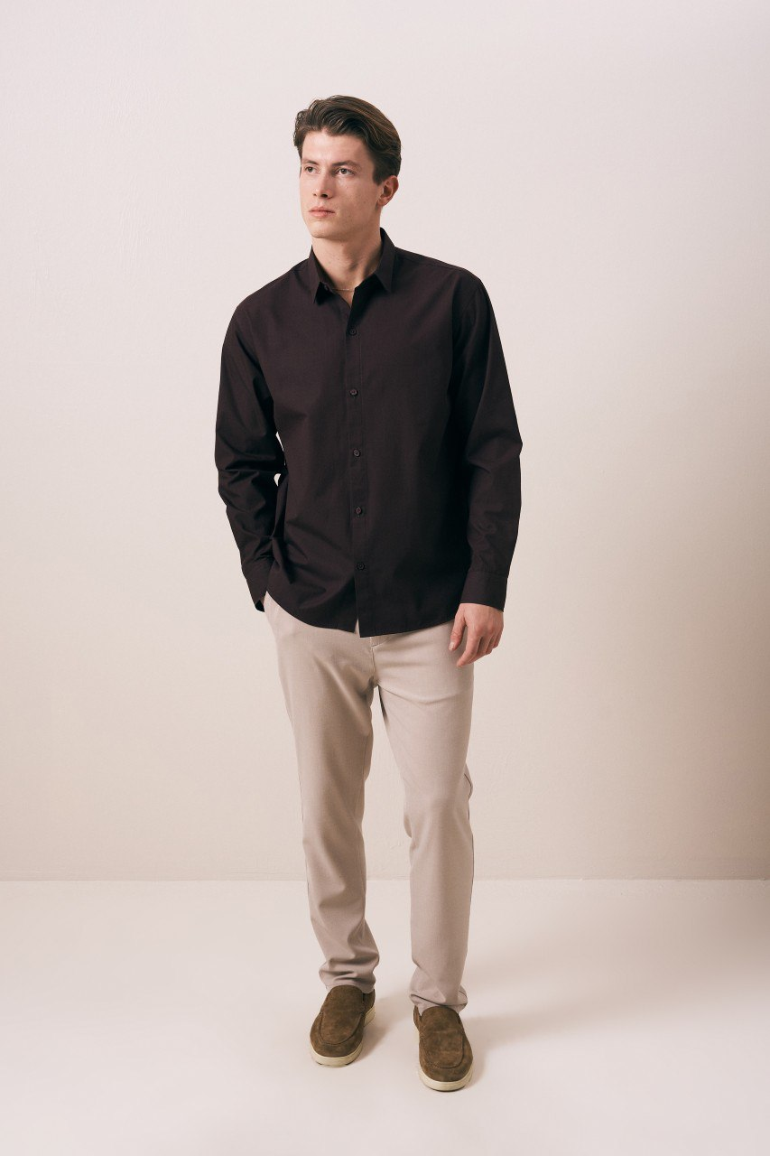 Wholesale Mens Brown Shirt