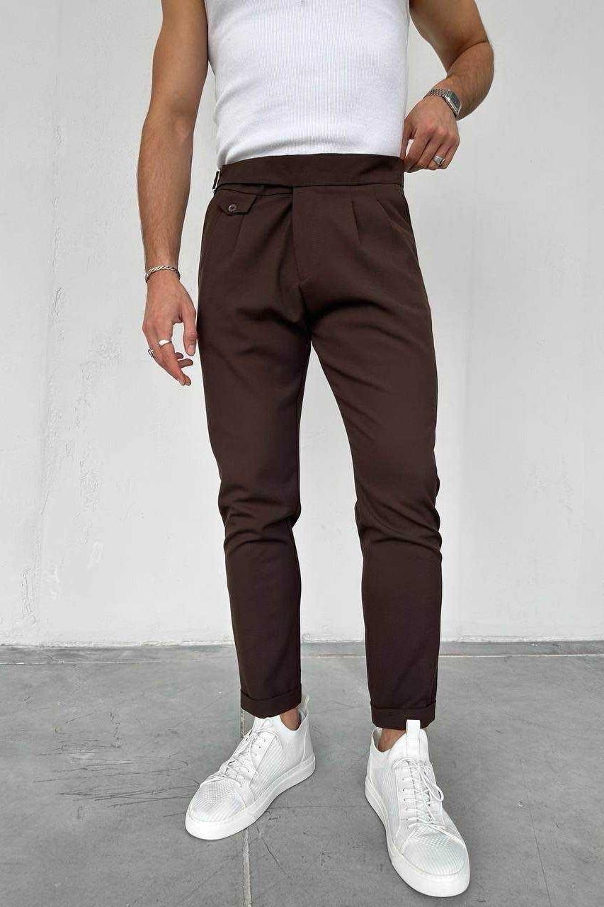 Wholesale Mens Brown Slim Fit Pants