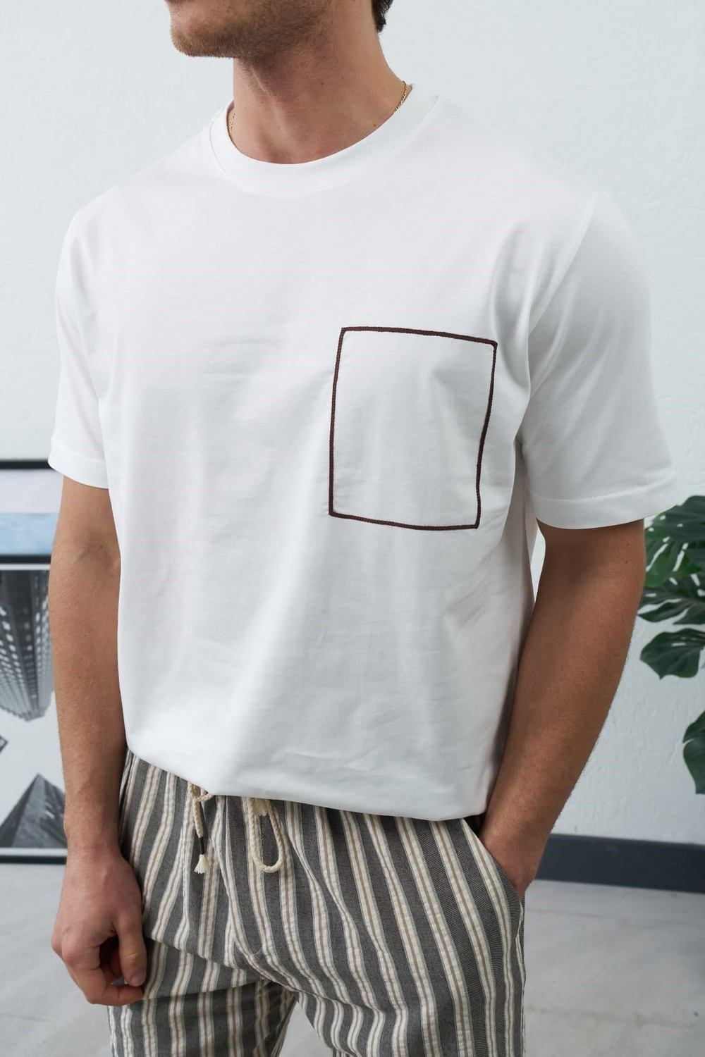 Wholesale Mens Brown T-Shirt