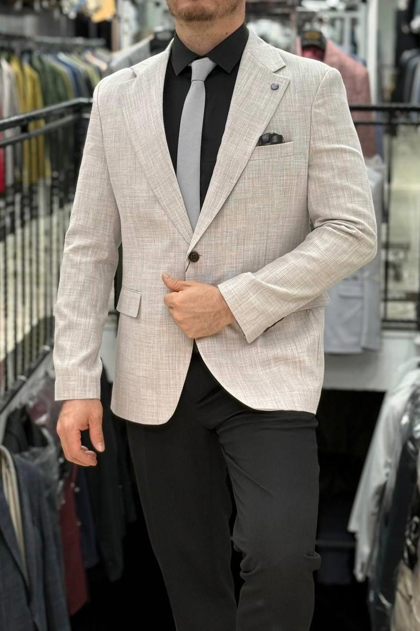Wholesale Men's Champagne Blazer Jacket 1701W26-035