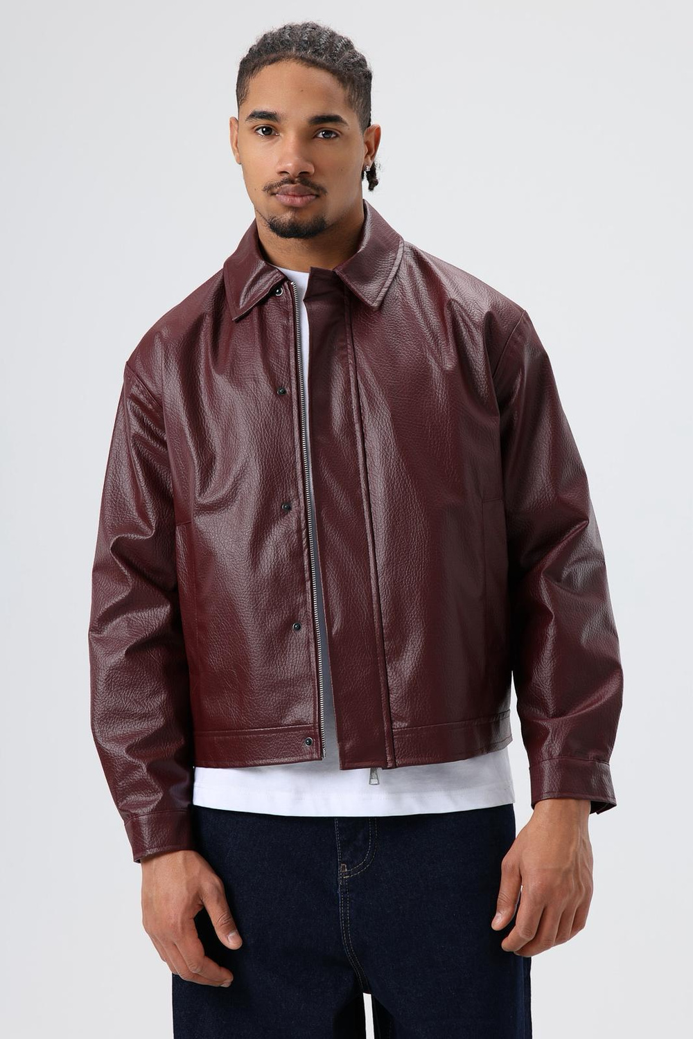 Wholesale Mens Chocolate Leather Jacket