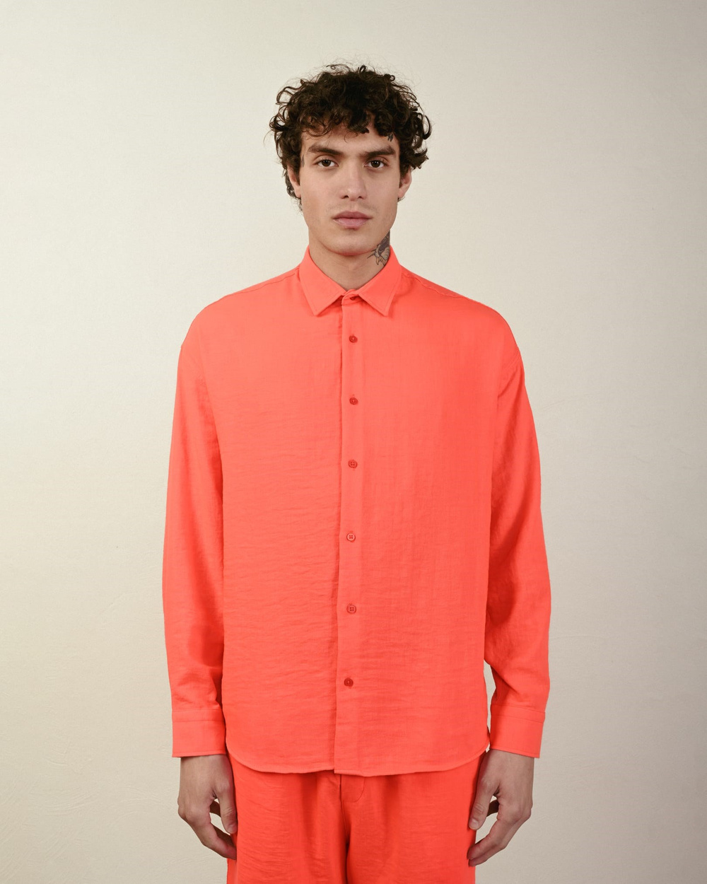 Wholesale Mens Coral Shirt