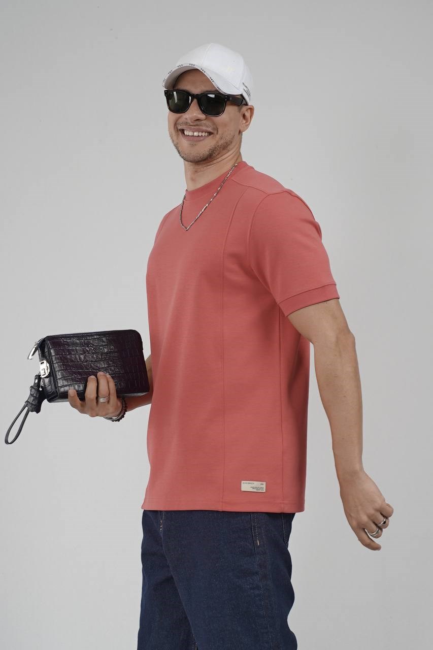 Wholesale Mens Coral T-Shirt