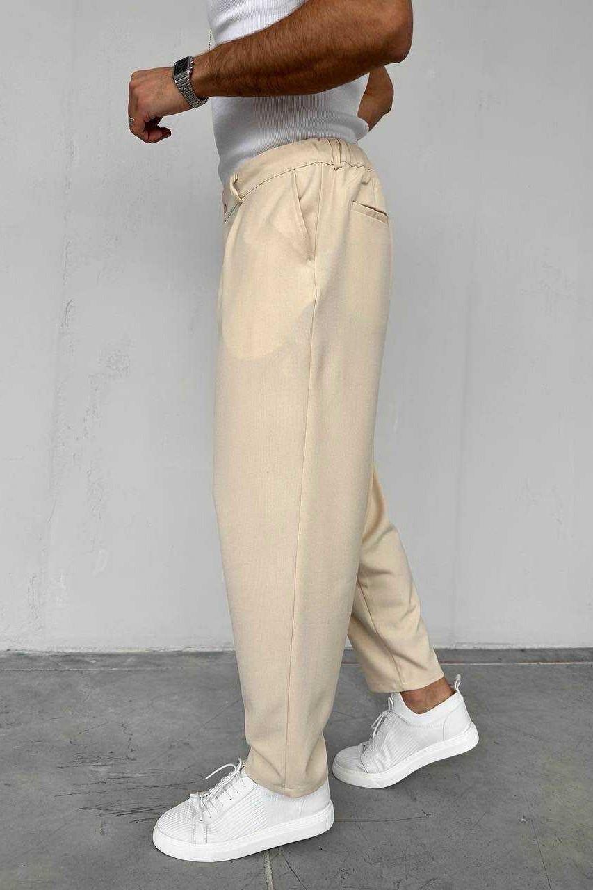 Wholesale Mens Cream Relaxed Fit Jeans