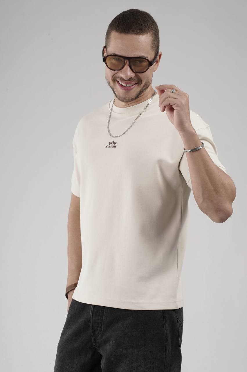 Wholesale Mens Cream T-Shirt