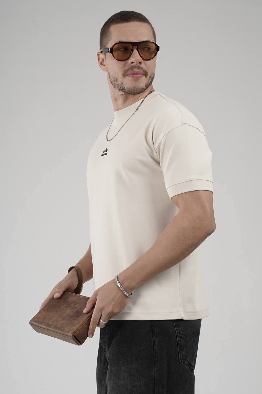 Wholesale Mens Cream T-Shirt