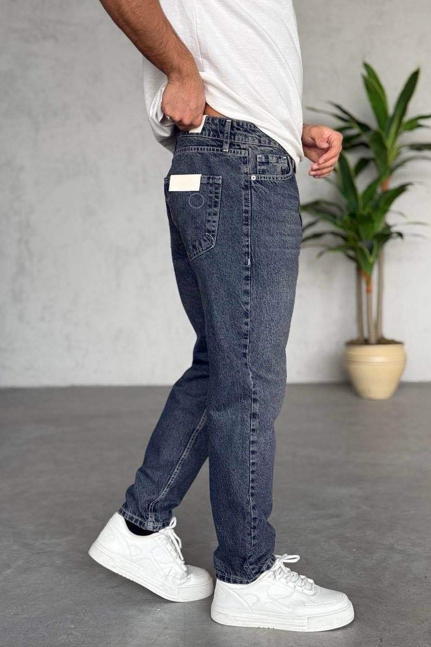 Wholesale Mens Dark Blue Relaxed Fit Jeans