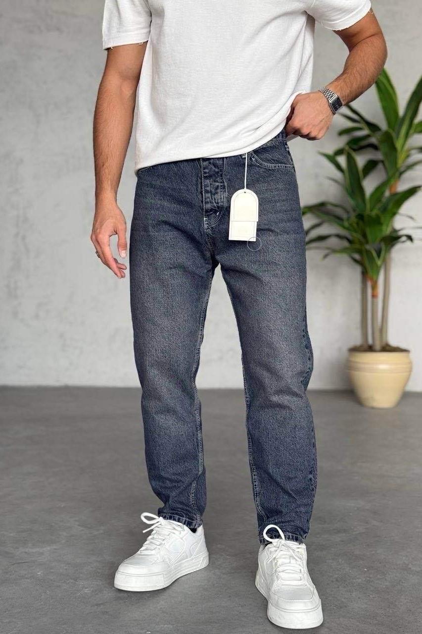 Wholesale Mens Dark Blue Relaxed Fit Jeans