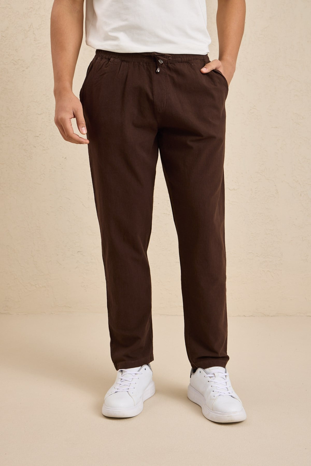 Wholesale Mens Dark Brown Relaxed Fit Meridian Fabric Sweatpants