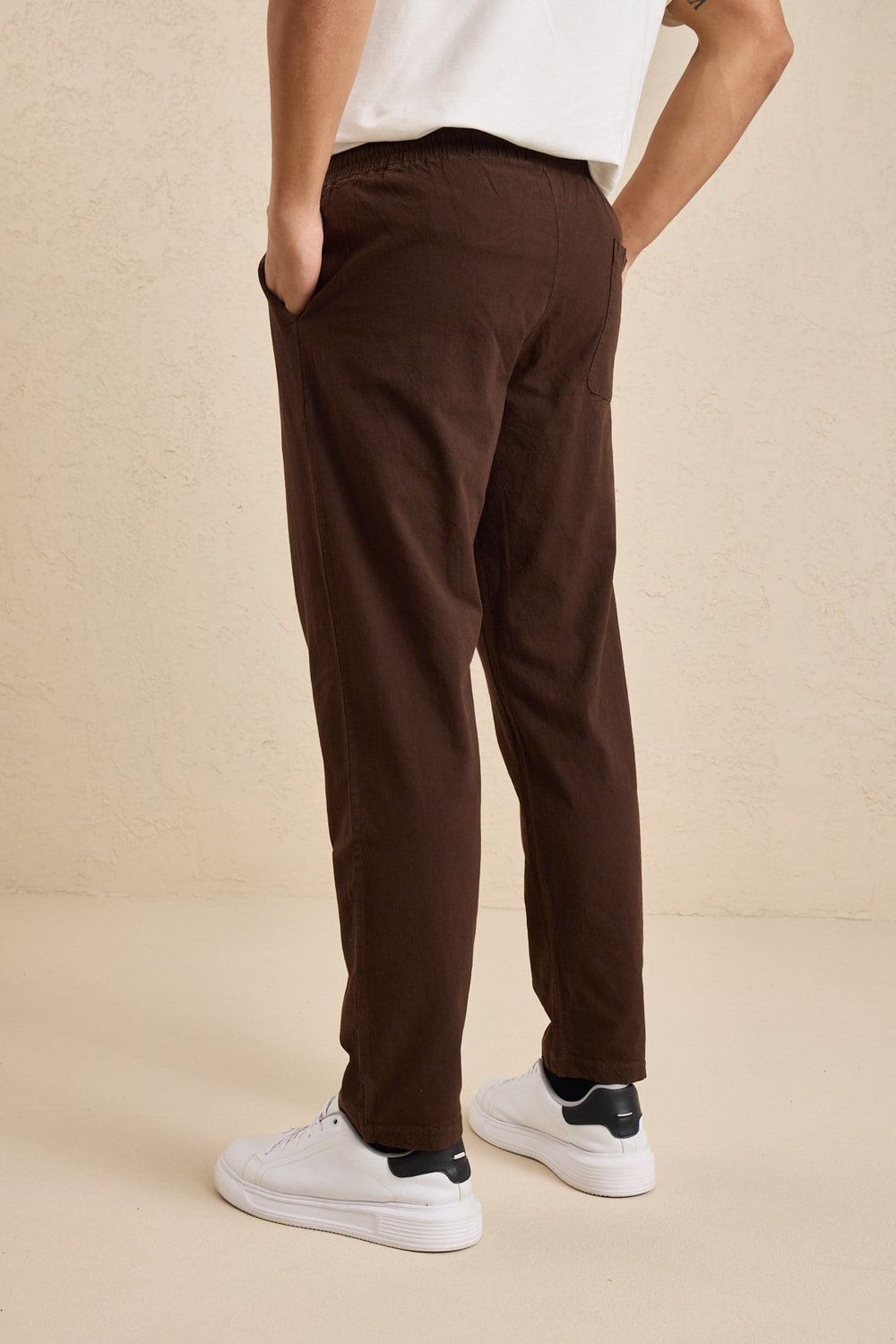Wholesale Mens Dark Brown Relaxed Fit Meridian Fabric Sweatpants