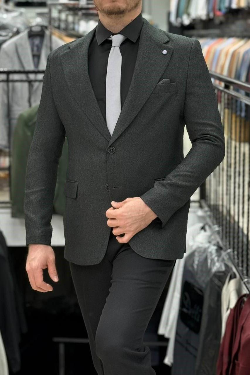 Wholesale Men's Dark Gray Blazer Jacket 1701W26-031