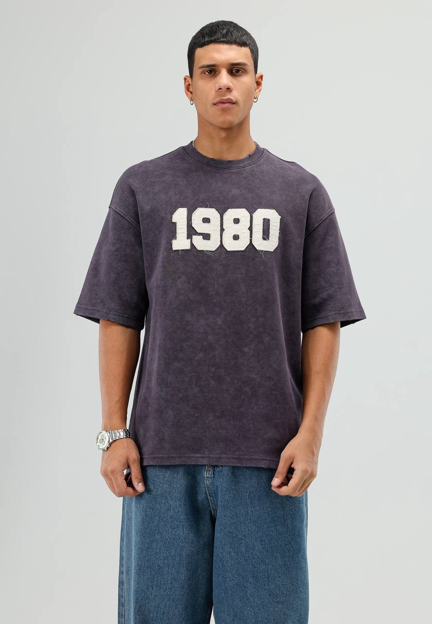 Wholesale Men's Dark Purple T-Shirt 1605W26-E71-122