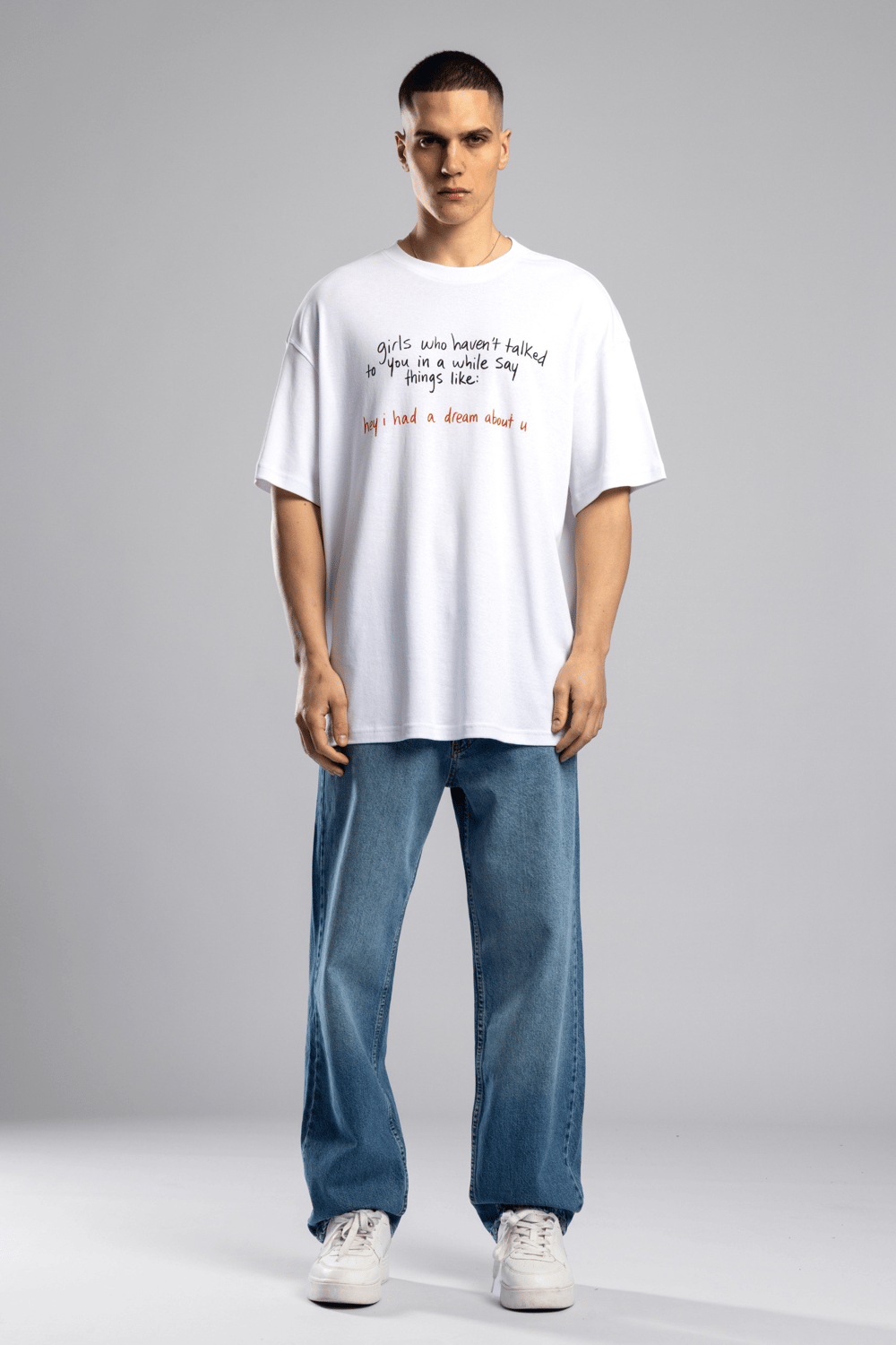 Wholesale Mens Ecru Thin T-shirt