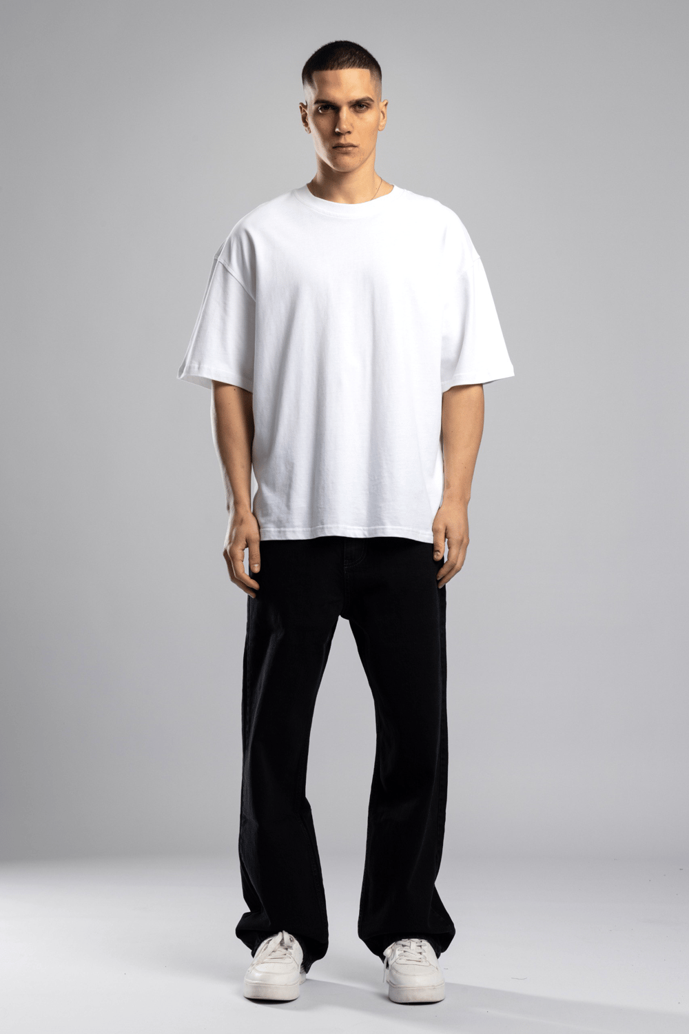 Wholesale Mens Ecru Basic T-shirt