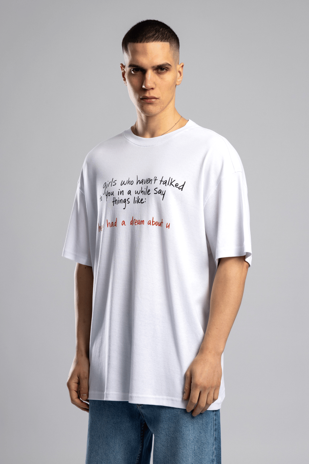 Wholesale Mens Ecru Thin T-shirt