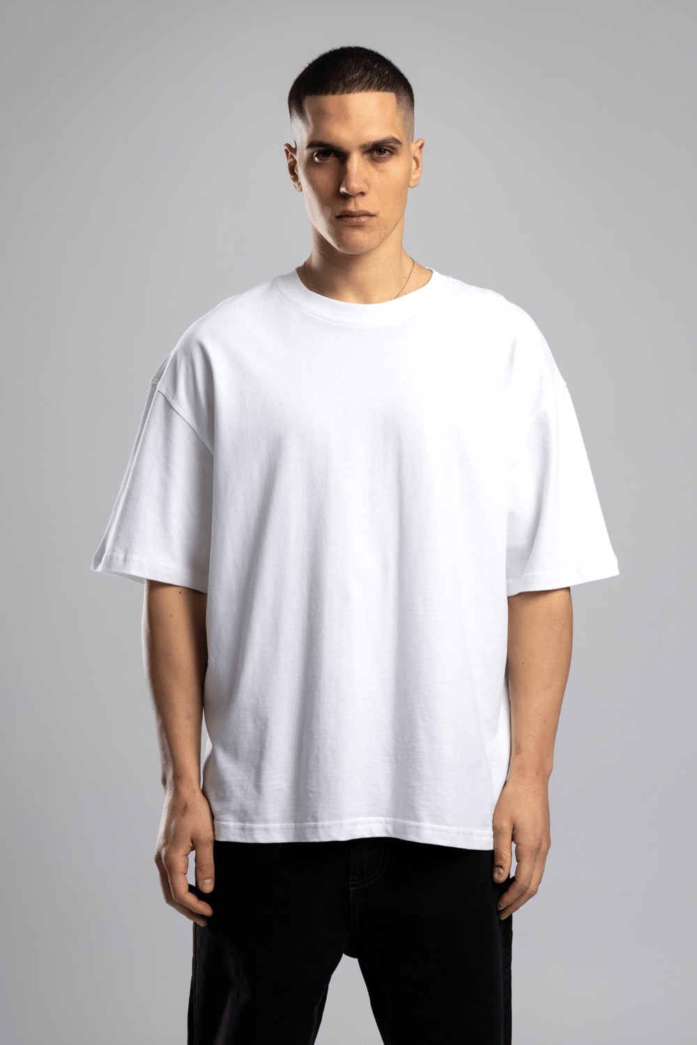 Wholesale Mens Ecru Basic T-shirt