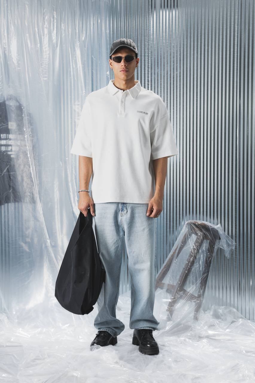 Wholesale Mens Ecru Polo T-Shirt 