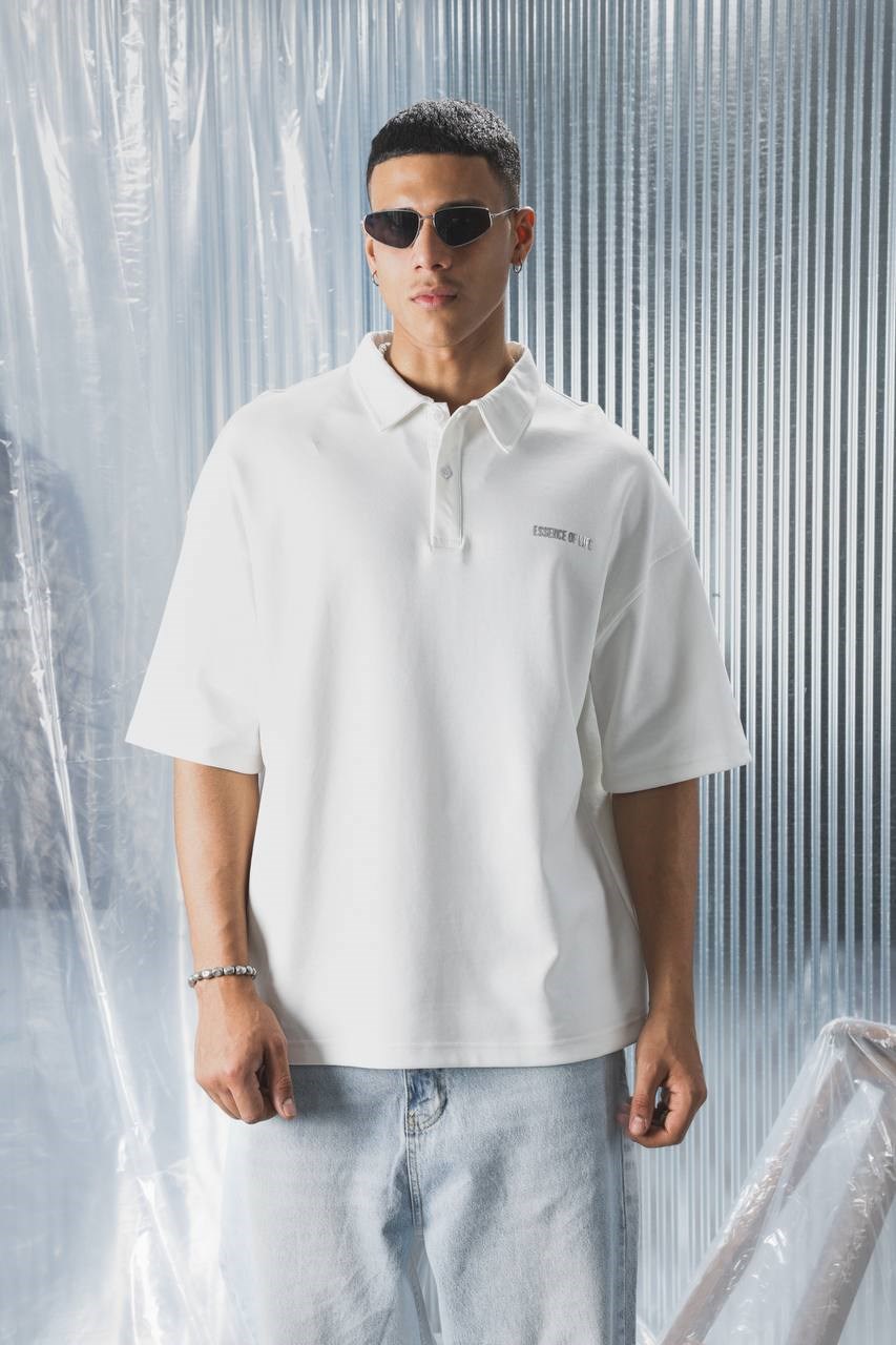 Wholesale Mens Ecru Polo T-Shirt 
