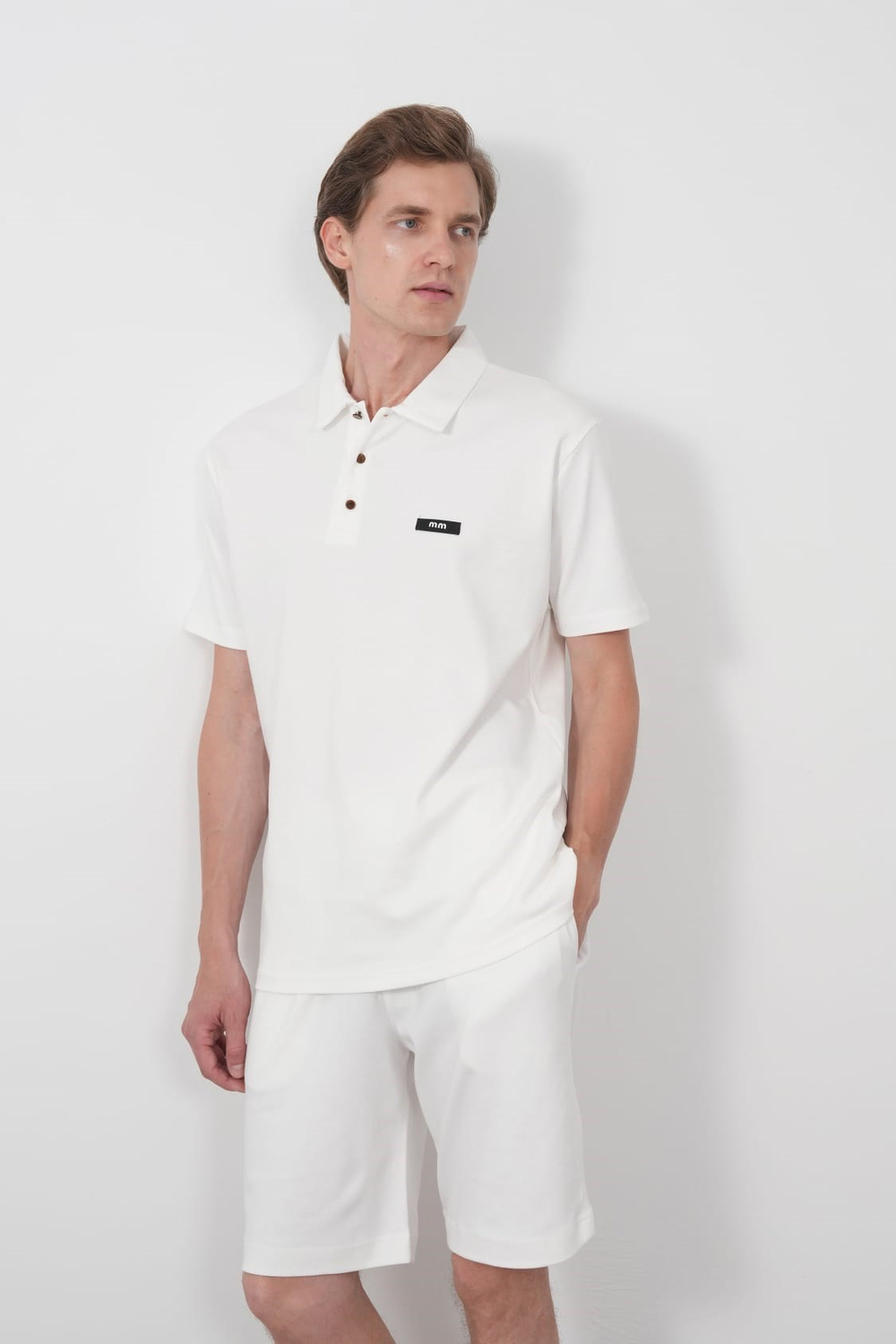 Wholesale Mens Ecru  Polo T-Shirt