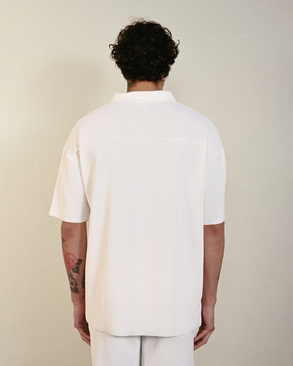 Wholesale Mens Ecru Polo T-Shirt
