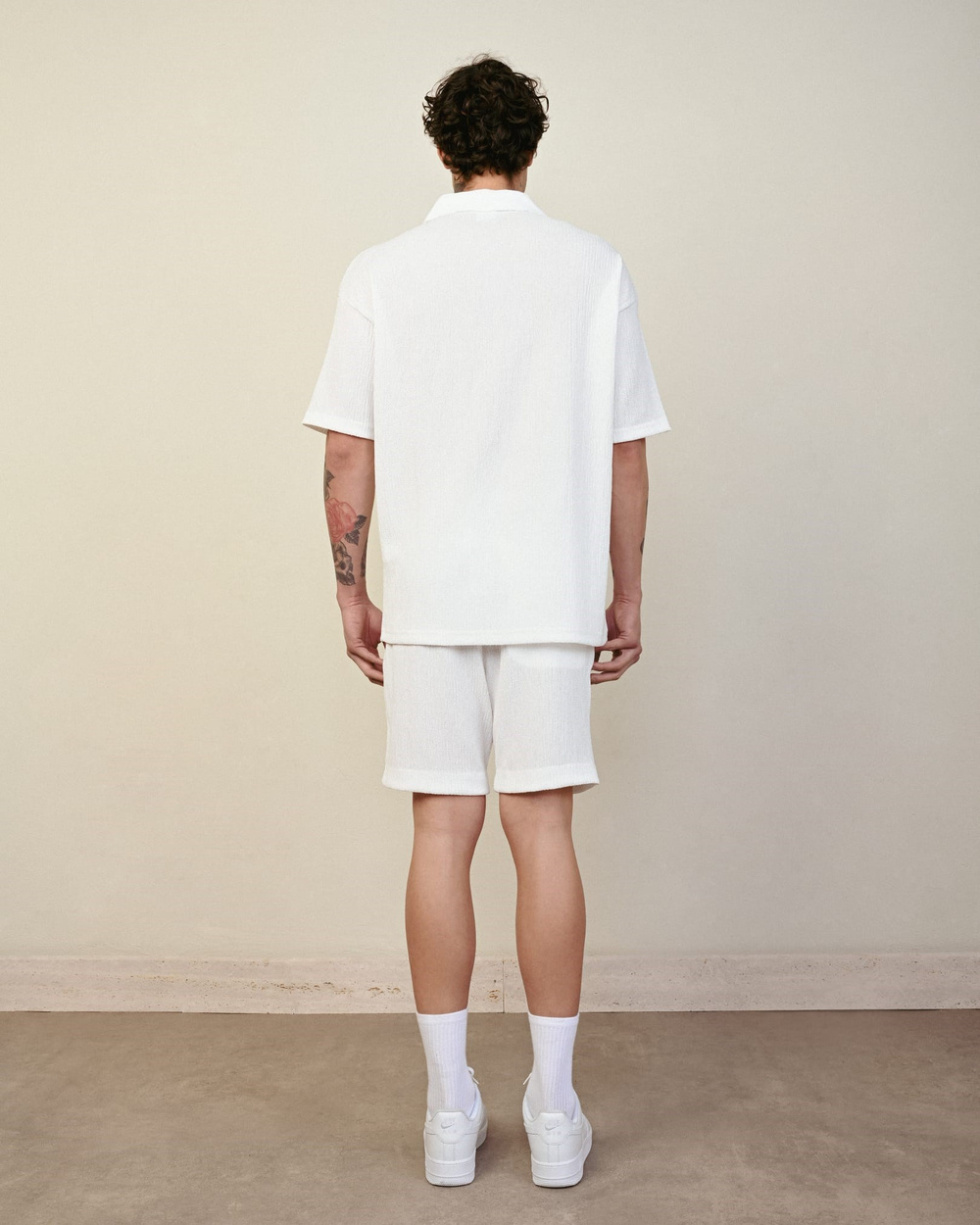 Wholesale Mens Ecru Polo T-Shirt