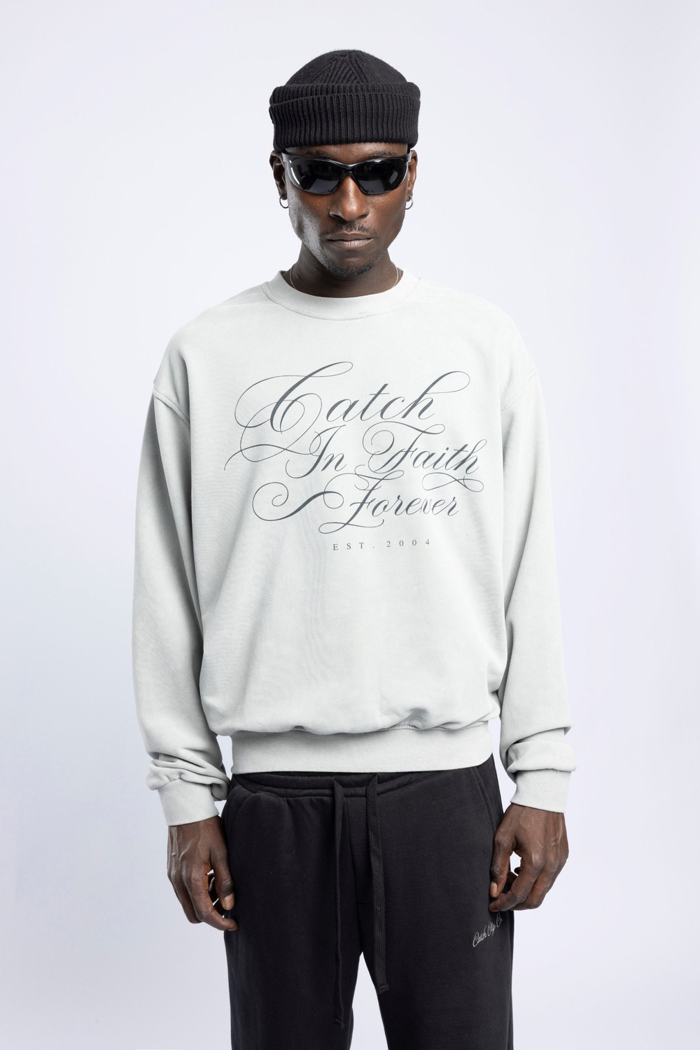 Wholesale Mens Ecru Printed Sweatshirt 