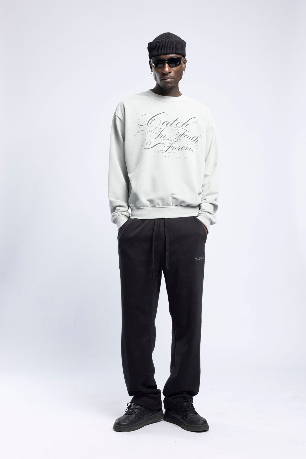 Wholesale Mens Ecru Printed Sweatshirt 