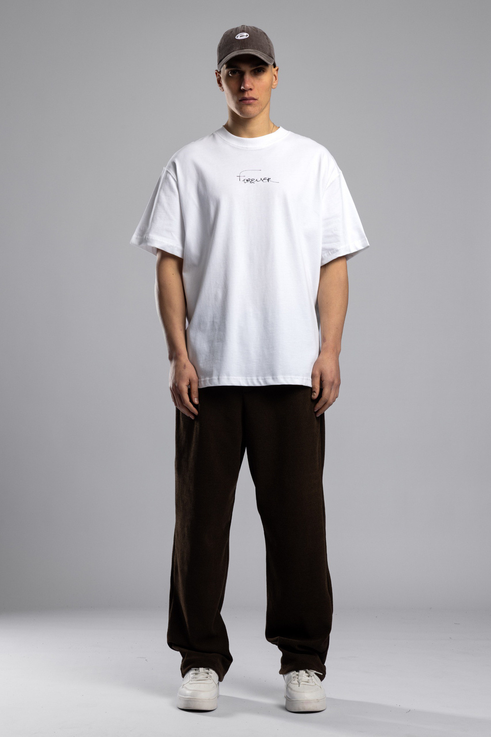 Wholesale Mens Ecru Printed T-shirt