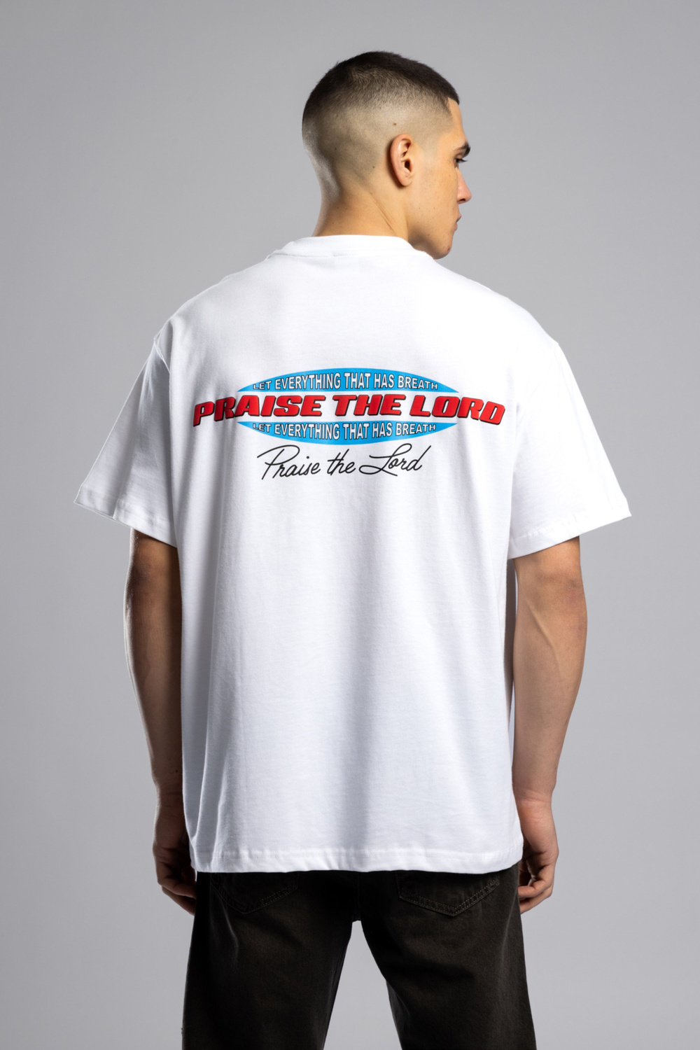 Wholesale Mens Ecru Printed T-shirt