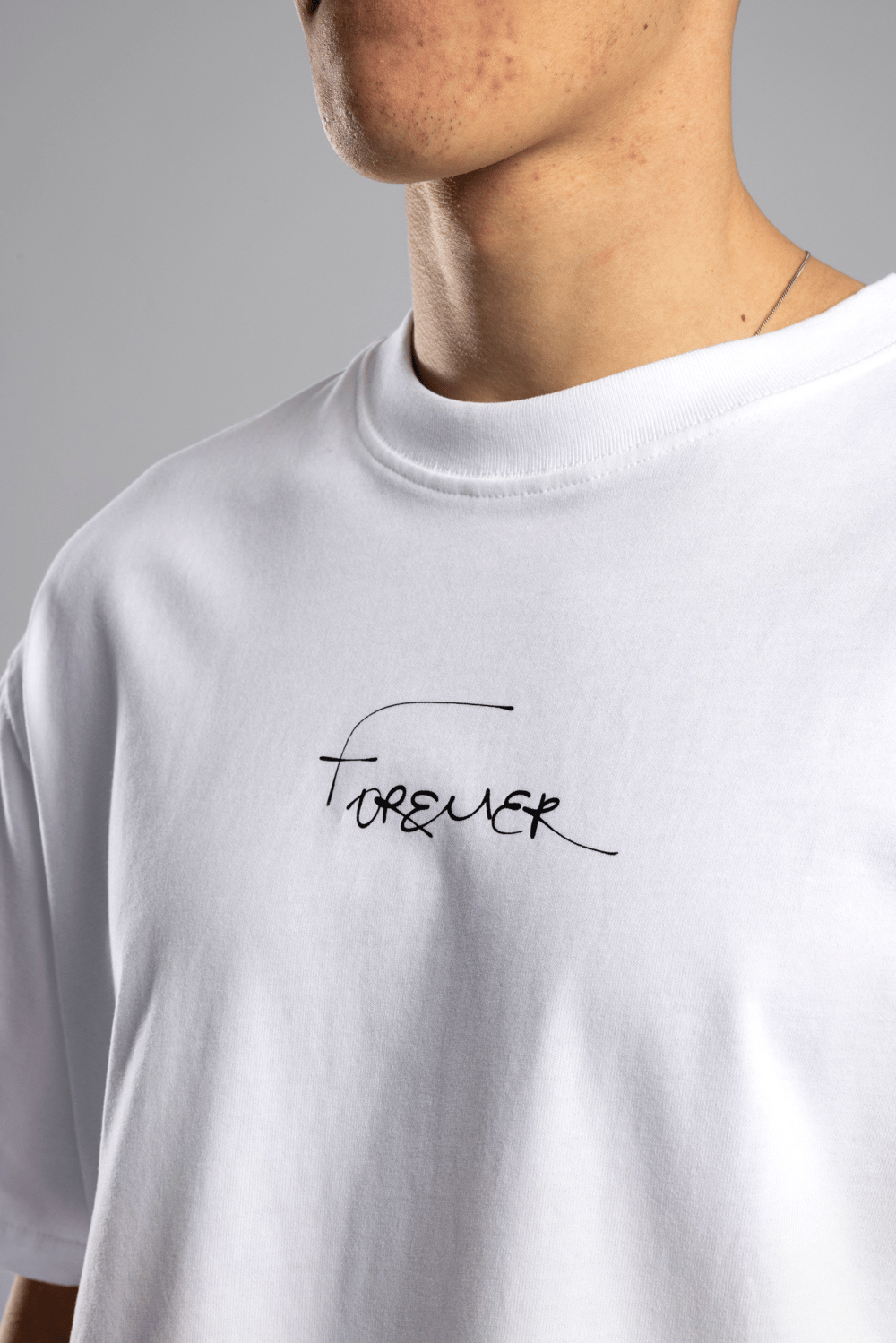 Wholesale Mens Ecru Printed T-shirt