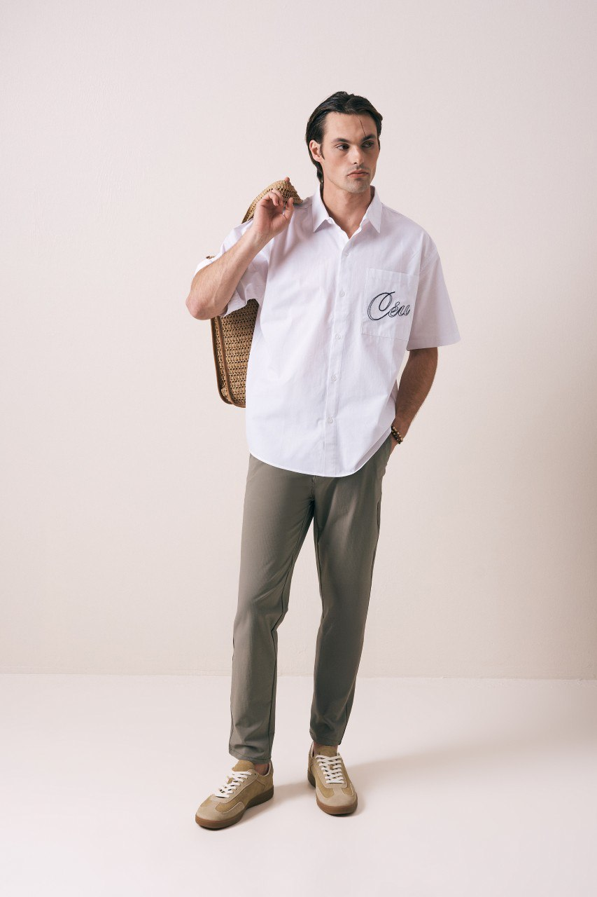 Wholesale Mens Ecru Shirt