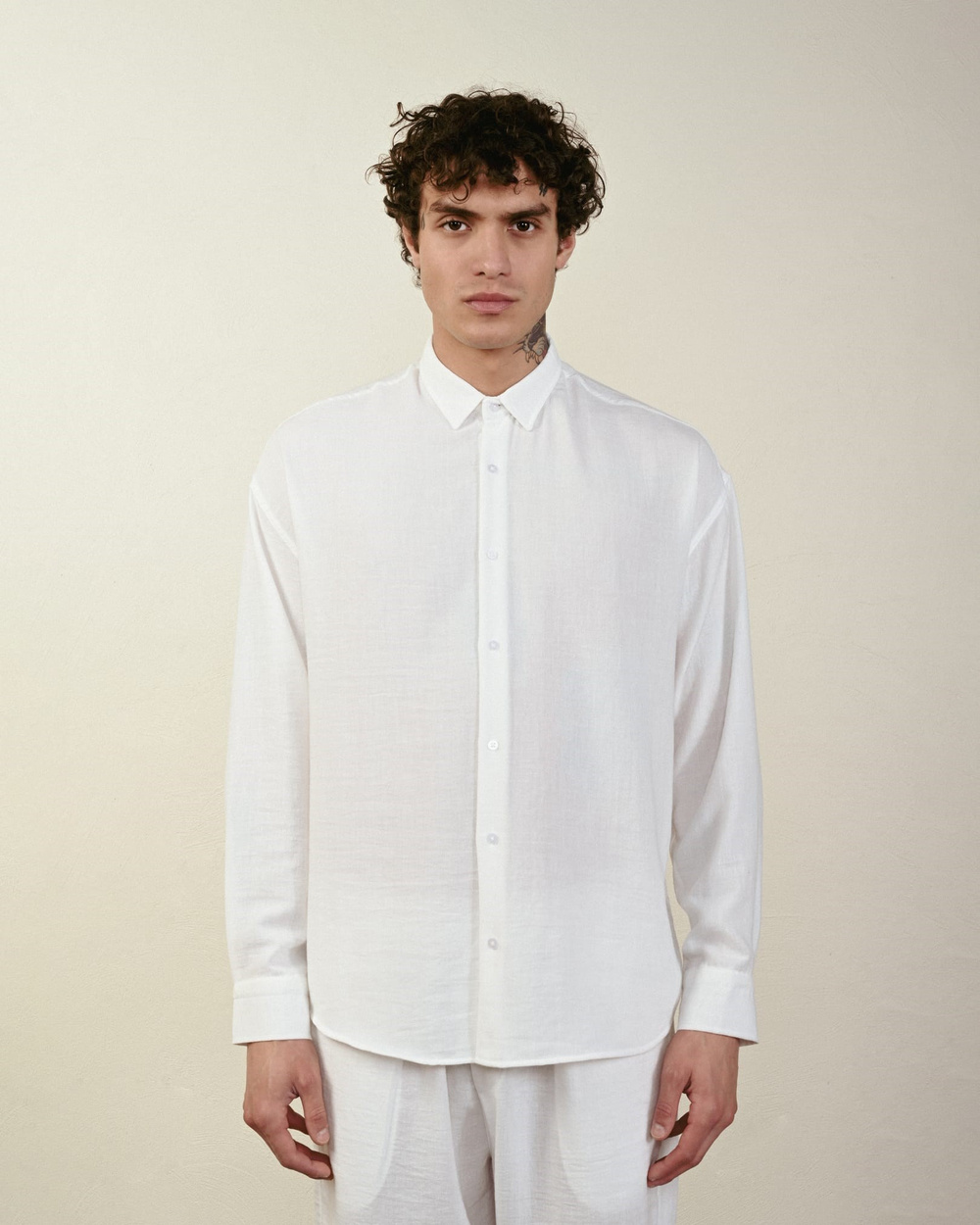 Wholesale Mens Ecru Shirt