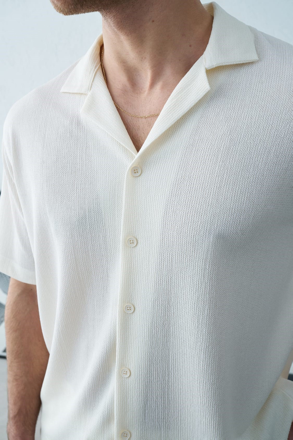 Wholesale Mens Ecru Shirt