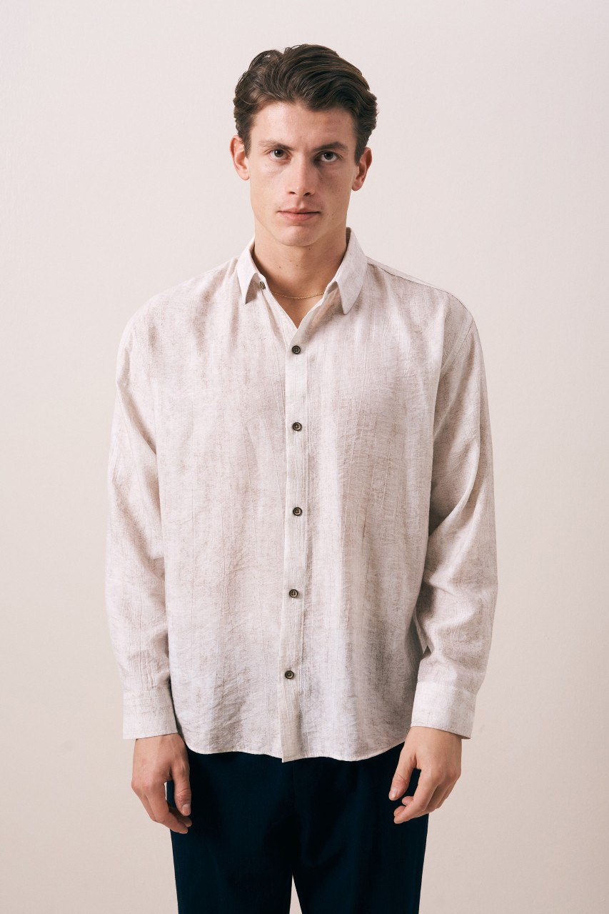 Wholesale Mens Ecru Shirt
