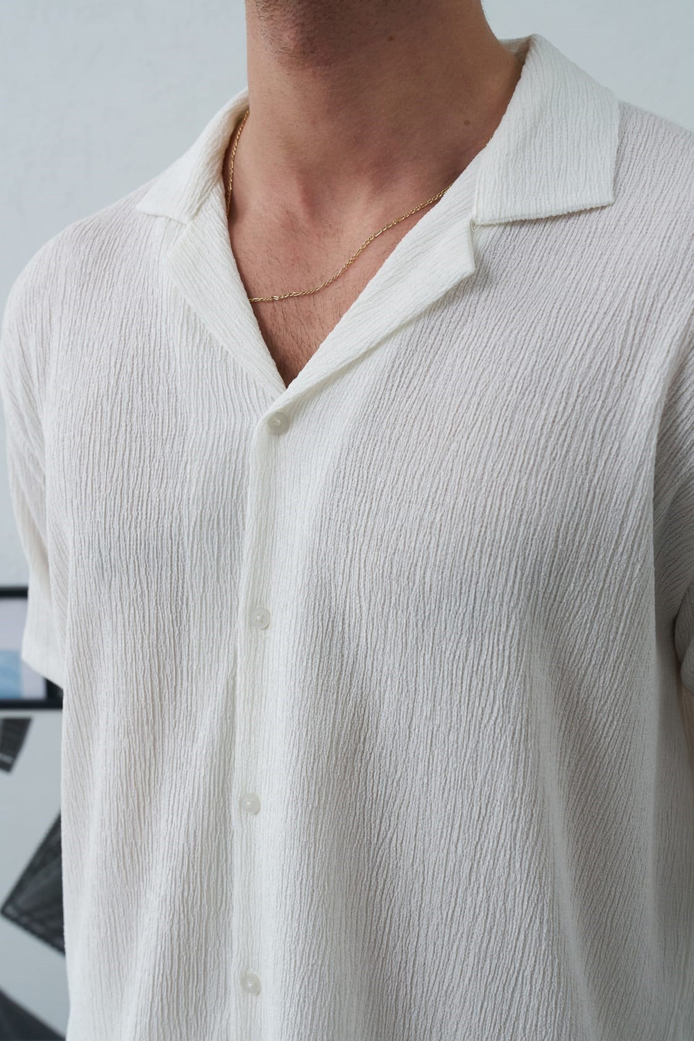 Wholesale Mens Ecru Shirt