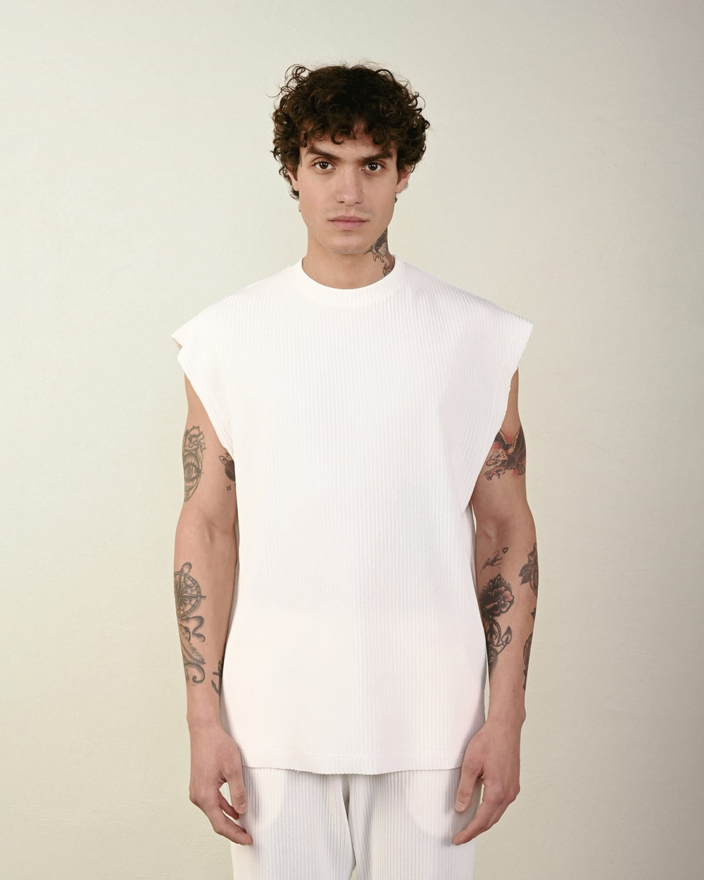 Wholesale Mens Ecru T-Shirt
